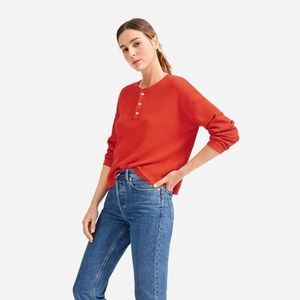 Everlane The Henley Waffle Tee size xs